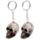Llavero 3D con Forma Calavera y Rosas