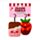 Set de 2 Llaveros de Peluche Mini Chocolate y Fresa Squidglys J'Adoramals 