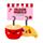 Set de 2 Llaveros de Peluche Mini Café y Croissant Squidglys J'Adoramals 