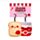 Set de 2 Llaveros de Peluche Mini Tostada y Mermelada Squidglys J'Adoramals 