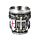Vaso de Chupito Caballero Medieval con Escudo Blanco y Rojo