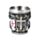 Vaso de Chupito Caballero Medieval con Escudo Blanco y Rojo