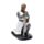 Figura Caballero Medieval arrodillado con espada y casco