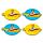 Set de 4 Posavasos Los Beatles Submarino Amarillo/Yellow Submarine