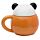 Taza de Cerámica con Tapa Oso Panda Animales Adorables Adoramals