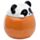 Taza de Cerámica con Tapa Oso Panda Animales Adorables Adoramals