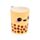 Taza de Cerámica con Tapa Foodiemals Boba Té con Burbujas