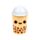 Taza de Cerámica con Tapa Foodiemals Boba Té con Burbujas
