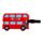 Etiqueta para Equipaje Autobús de Londres
