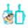 Etiqueta de Equipaje de PVC Gato Pusheen Surfer 
