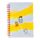 Libreta A5 de Papel Reciclado a Rayas con charms de Peanuts Snoopy & Woodstock 