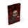 Libreta A5 de Papel Reciclado a Rayas Calaveras y Rosas