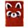 Libreta Peluda - Panda Rojo Animales Adorables Adoramals - Tamaño A5