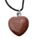 Collar Piedra Curación con Forma de Corazón