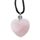 Collar Piedra Curación con Forma de Corazón