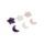 Piedras Healing Stone con forma de estrella y luna 
