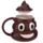 Taza de Cerámica 3D con Forma y Tapa Forma Emotive / Emoticono Caca