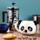 Taza de Cerámica 3D con Forma Oso Panda Animales Adorables Adoramals