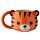 Taza de Cerámica 3D con Forma Tigre Animales Adorables Adoramals
