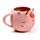 Taza Cerámica 3D con Forma Unicornio Arcoíris Rosa