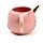 Taza Cerámica 3D con Forma Unicornio Arcoíris Rosa