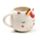 Taza Cerámica 3D con Forma Unicornio Arcoíris Rosa y Blanco