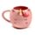 Taza Cerámica 3D con Forma Unicornio Arcoíris Rosa y Blanco