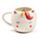 Taza Cerámica 3D con Forma Unicornio Arcoíris Rosa y Blanco