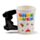 Taza de Cerámica Asa con Forma Mando Videojuego Game Over y Dibujo Píxeles