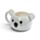 Taza de Cerámica 3D con Forma Cabeza de Koala Adoramals