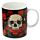 Taza de Porcelana Calavera y Rosas