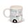 Taza Cerámica 3D con Forma de Caravana Home Is Where You Park It