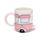 Taza Cerámica 3D con Forma de Caravana Home Is Where You Park It