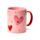 Taza de Porcelana Corazones Amore
