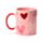 Taza de Porcelana Corazones Amore