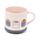 Taza de Porcelana y Posavasos Gato Pusheen Sushi Bar