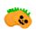 Paquete de 12 servilletas de Papel Halloween Calabaza 