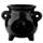 Quemador de Aceite de Cerámica Cuenco Negro Grande
