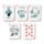 Baraja de Cartas Francesa Caravanas Wildwood Caravan