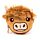 Mini Monedero Vaca Escocesa Highland Coo
