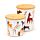Set de 2 Tarros de Cocina RPETy Bambú Ladridos de Perro Barks S/M