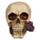 Figura Calavera Calavera y Rosas Moradas