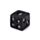 Juego de Dados Negros con Calaveras Pack de 5