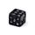 Juego de Dados Negros con Calaveras Pack de 5