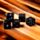 Juego de Dados Negros con Calaveras Pack de 5
