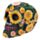 Figura Calavera Calavera Día de los Muertos con Margaritas