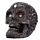 Figura Calavera Calavera Decorada en Plata Pequeña