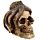 Figura Calavera Calavera Decorativa con Pulpo de Bronce