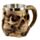 Jarra Decorativa Calavera con Pulpo de Bronce