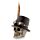 Figura Calavera Calavera Decorativa Estilo Steampunk con Sombrero de Pluma